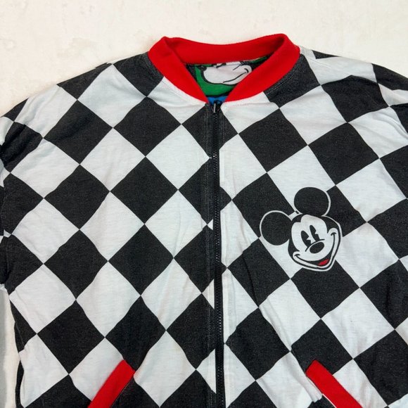 Vintage 80's Disney Mickey Mouse Unisex M 22X26 Reversible Cotton Bomber Jacket - Picture 13 of 16